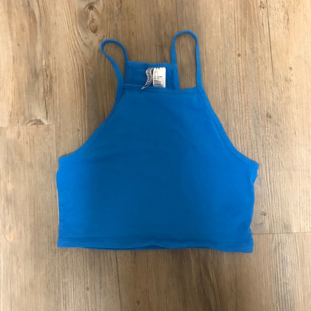 Peacock blue crop too